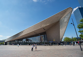 Rotterdam Centraal Station Architecture and Plaza