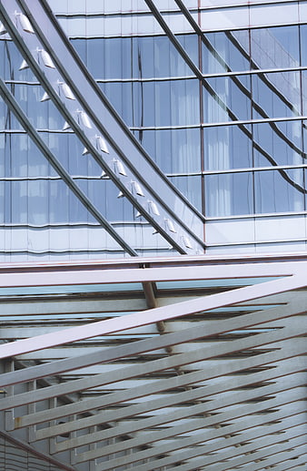Modern Glass and Steel Architecture Abstract Perspective