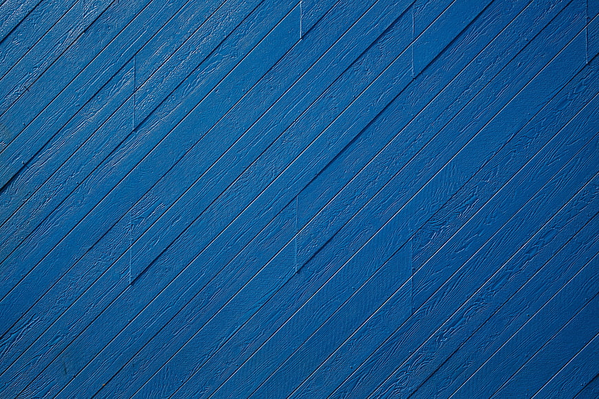 Blue Painted Wood Planks Diagonal Texture Background