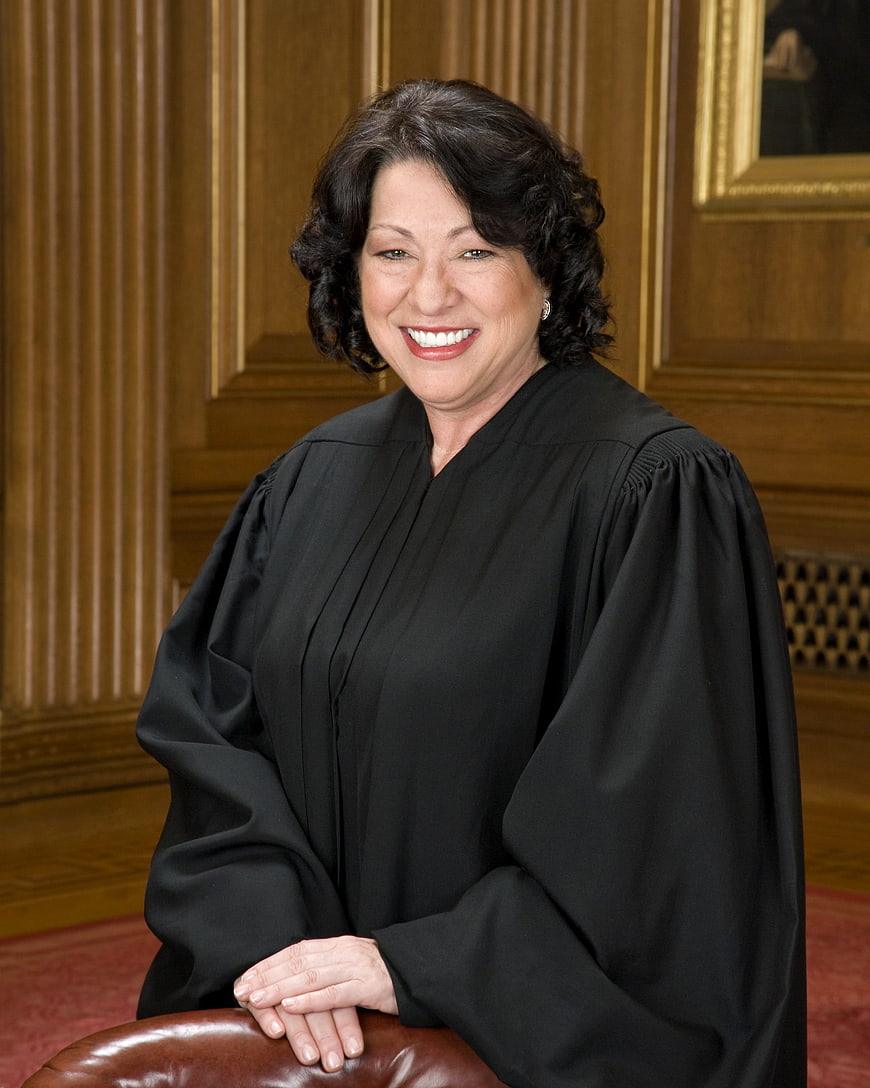 Portrait of Supreme Court Justice Sonia Sotomayor in Black Robe