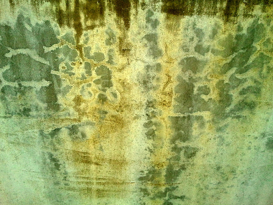 Aged Concrete Wall Texture with Rust Stains and Grime