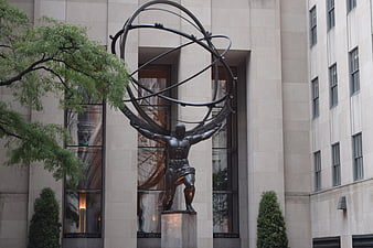 Atlas Statue at Rockefeller Center in New York City