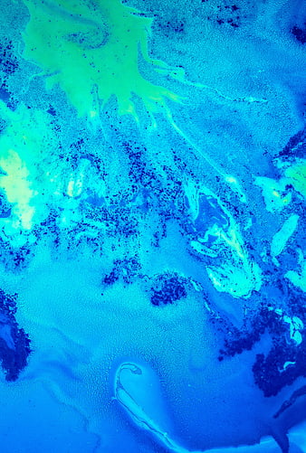 Abstract Blue and Green Fluid Art Texture Background