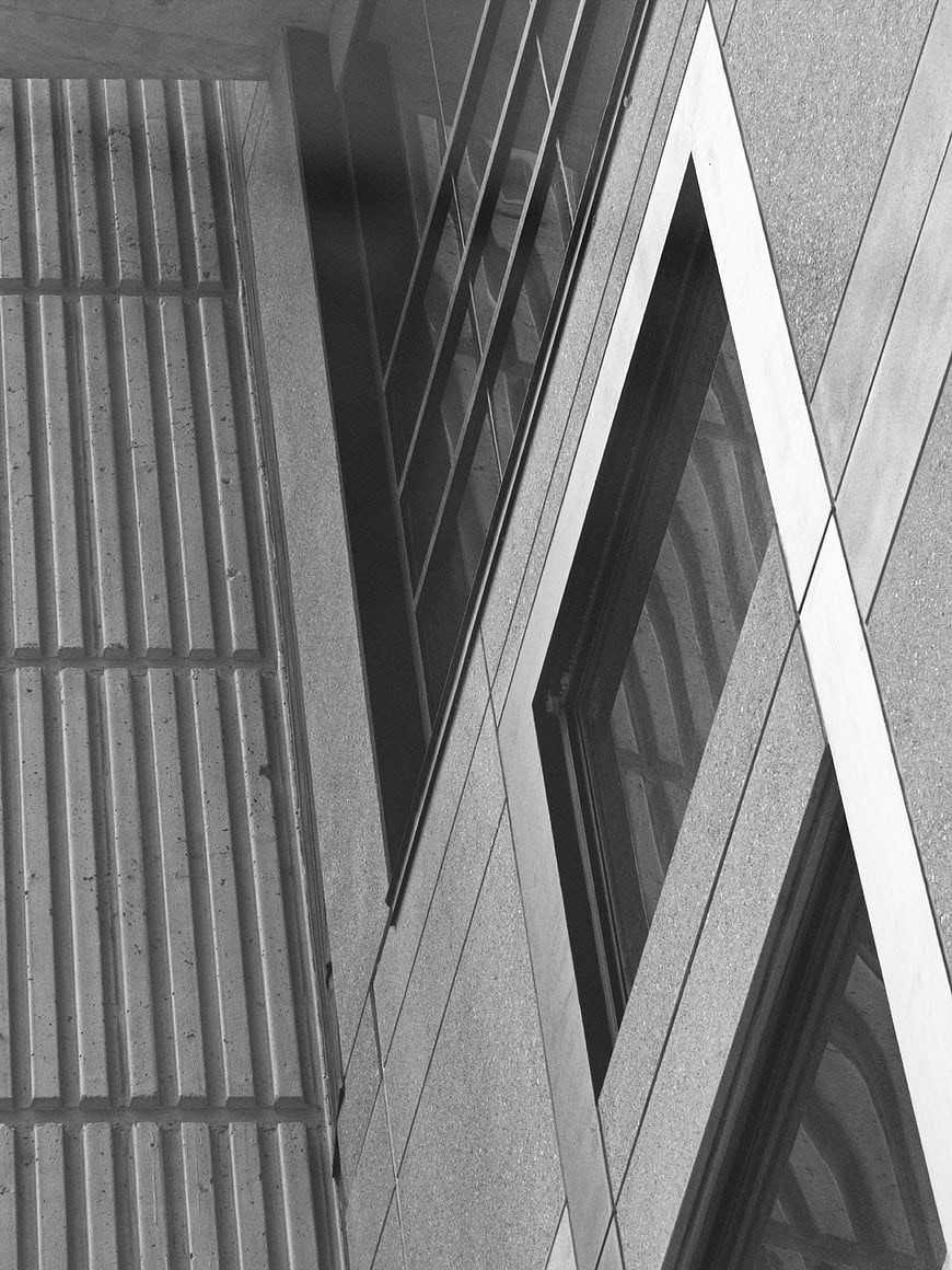 Abstract Black and White Modern Architecture Concrete Texture