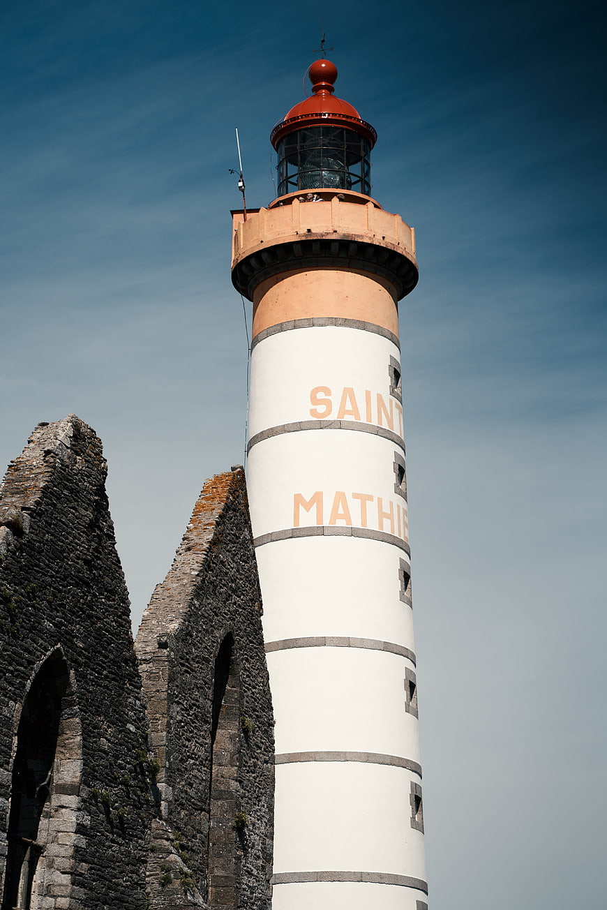 Saint Mathieu Lighthouse and Ruins in Brittany