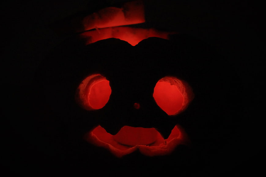 Glowing Jack-O'-Lantern in the Dark for Halloween