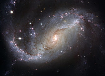 Spiral Galaxy NGC 4414 in Deep Space