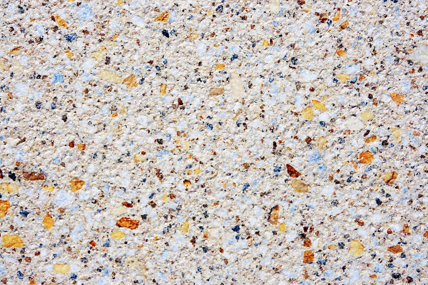 Terrazzo stone texture background with colorful aggregate chips
