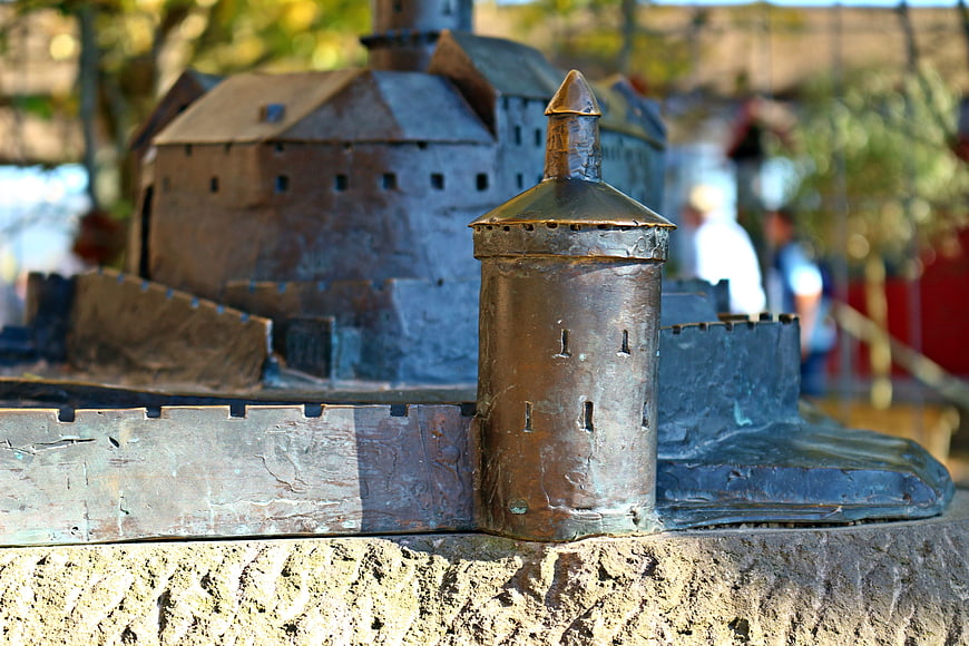 Bronze Model of Godesburg Castle in Bonn