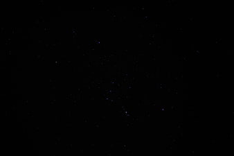 Orion Constellation and Starry Night Sky