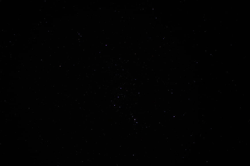 Orion Constellation and Starry Night Sky