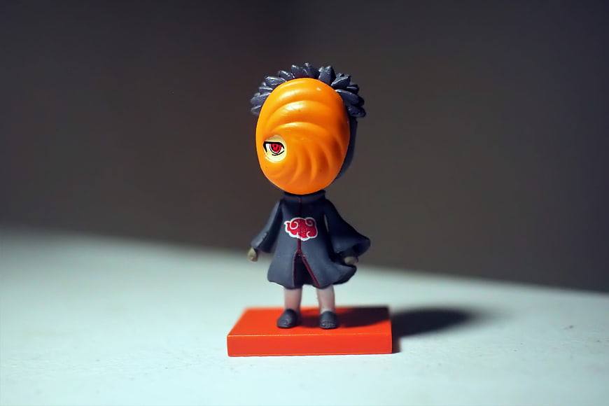 Naruto Anime Character Figurine On Orange Base
