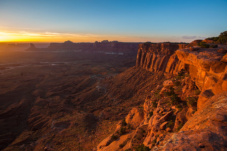 Dramatic Canyonlands National Park Sunset Landscape in Utah