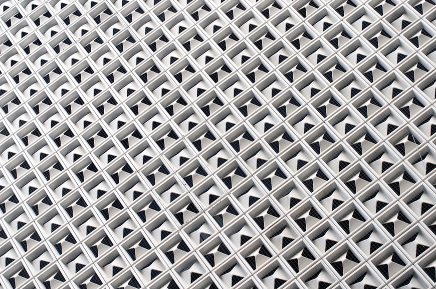 Abstract Geometric White Lattice Pattern Texture