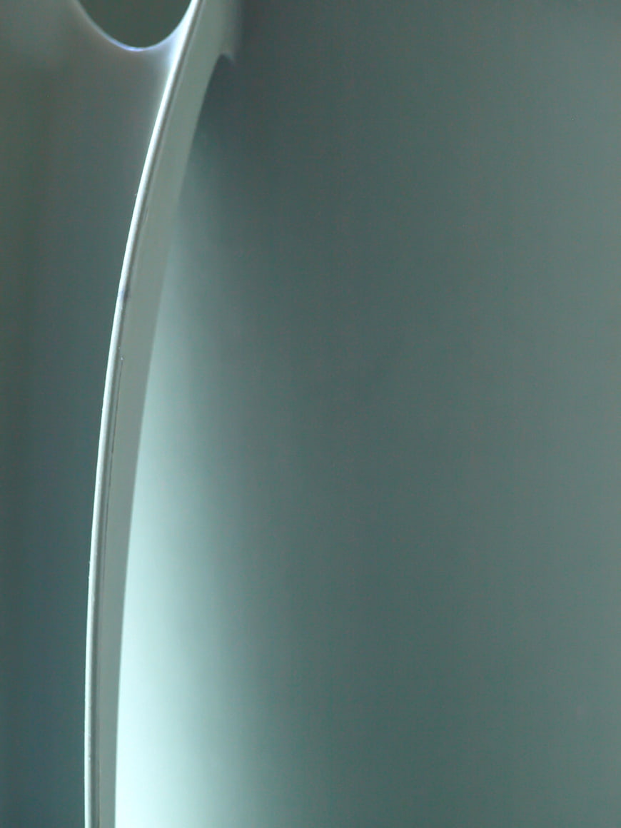 Abstract curved white surface with soft lighting