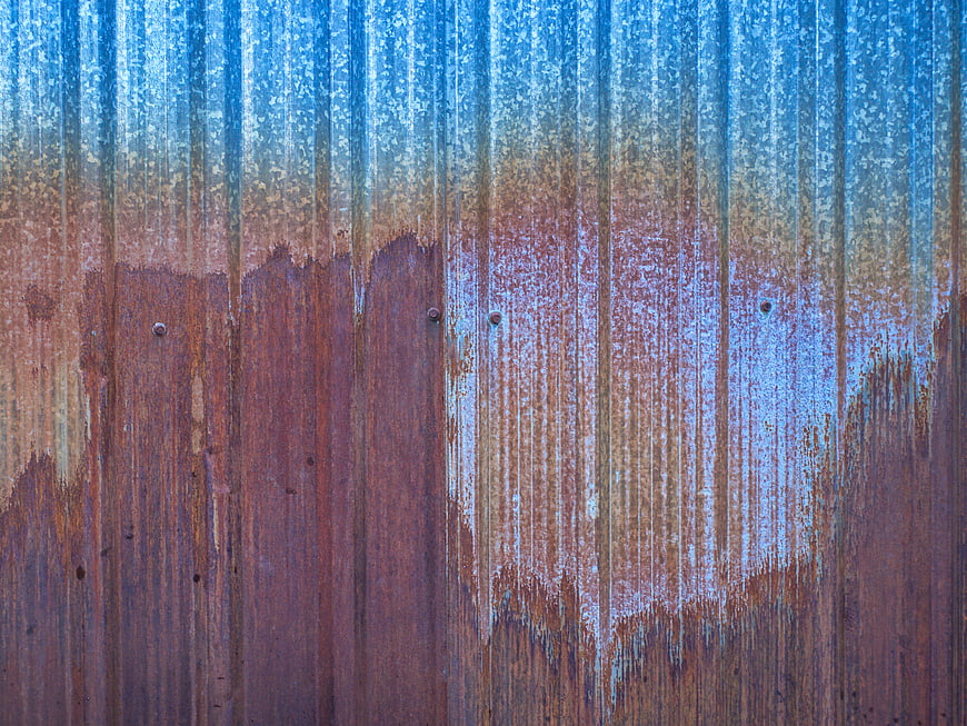 Rusted Corrugated Metal Texture Background