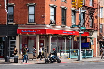 Bank of America branch on Flatbush Avenue in Brooklyn, NYC