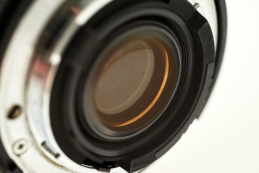 Close-up of Camera Lens Aperture Mechanism