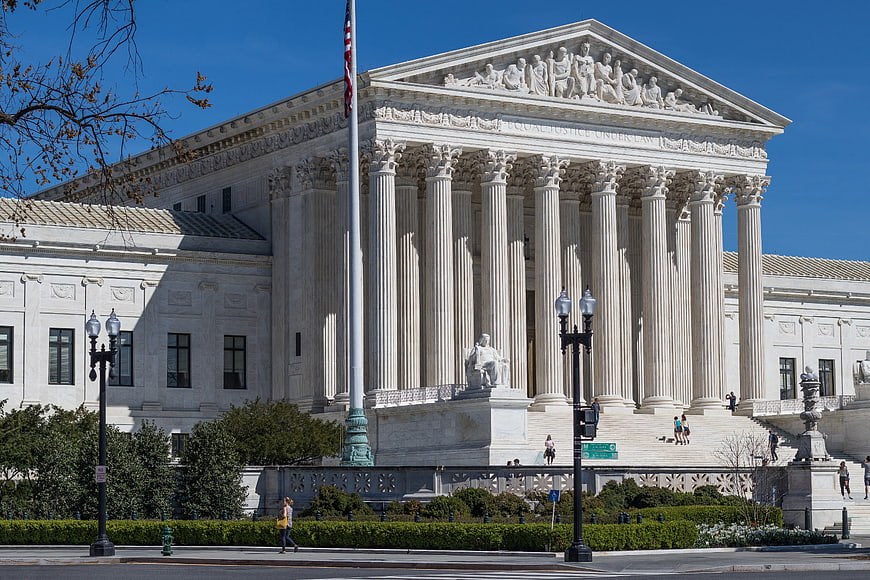 US Supreme Court Building Exterior in Washington DC