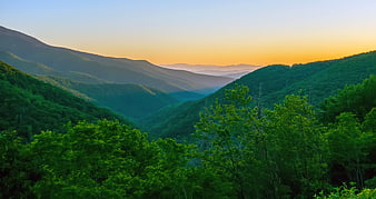 Blue Ridge Mountains Sunrise Landscape