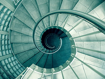 Spiral Staircase Architecture View From Above