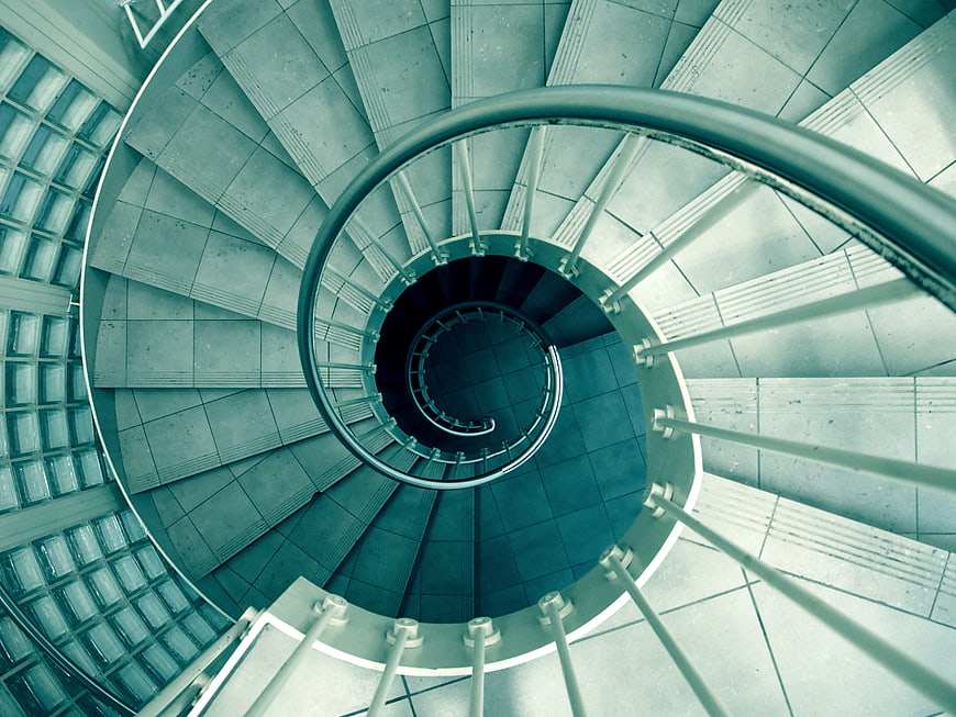 Spiral Staircase Architecture View From Above