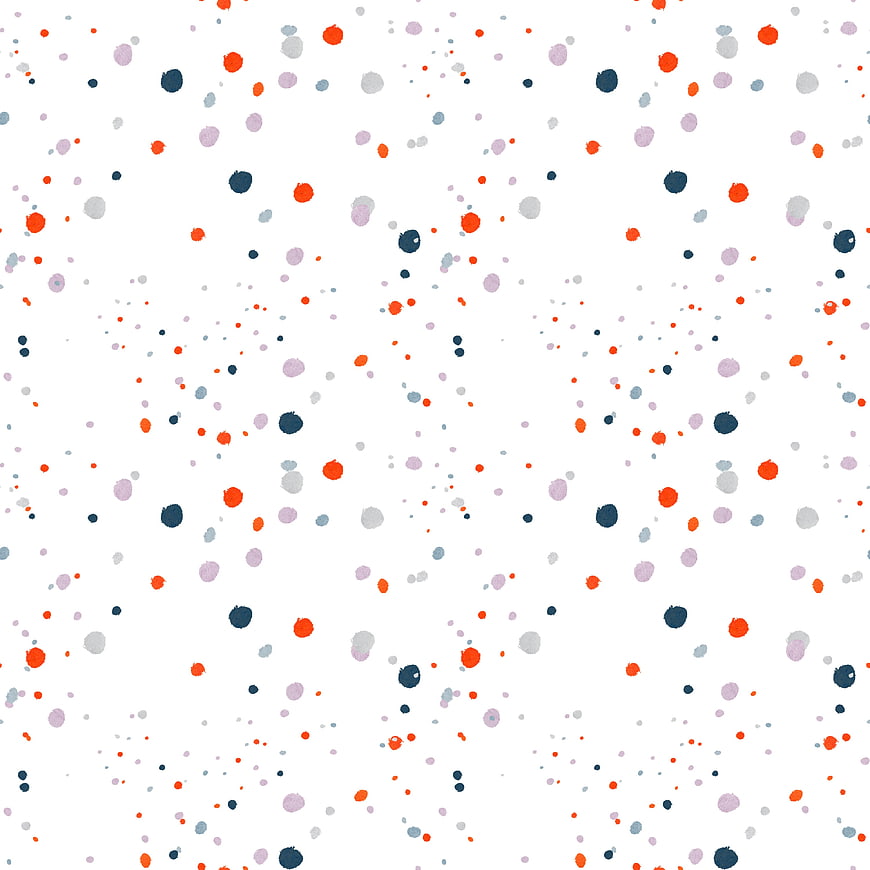 Colorful confetti pattern on white background