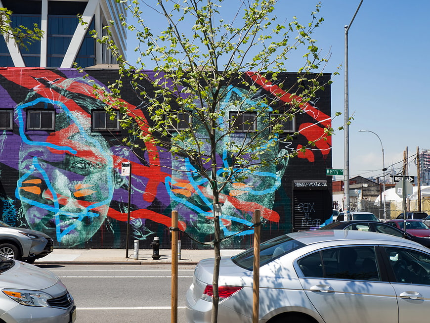 Vibrant Street Art Mural on Urban Building Wall