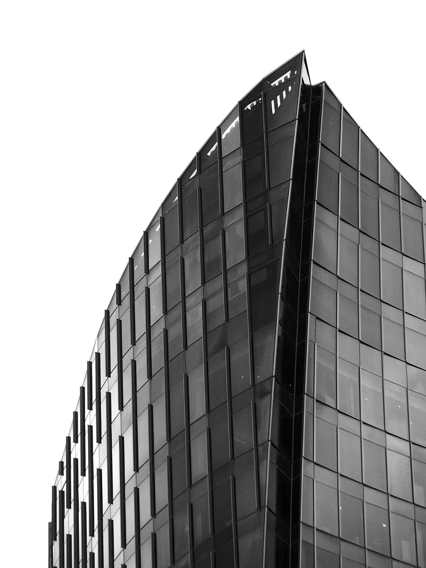 Modern Black and White Skyscraper Architecture
