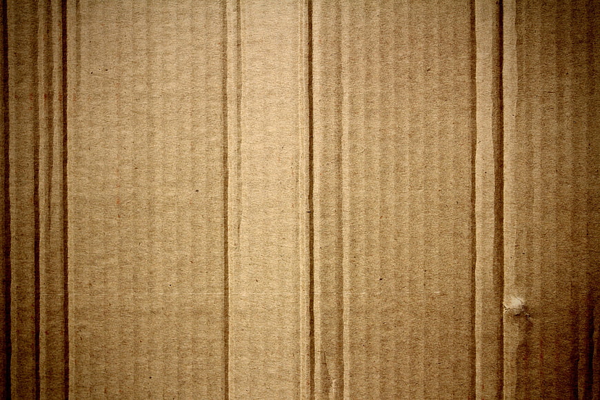 Close-up texture of corrugated cardboard background