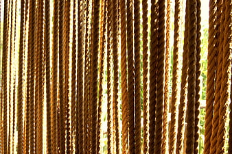 Vertical Textured Rope Curtain Background