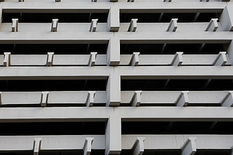 Abstract geometric concrete architectural pattern