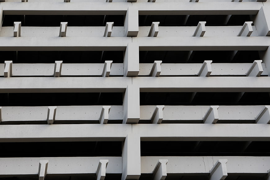 Abstract geometric concrete architectural pattern