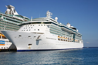 Jewel of the Seas cruise ship docked at port