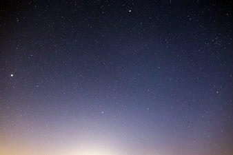 Starry Night Sky Gradient with Bright Stars
