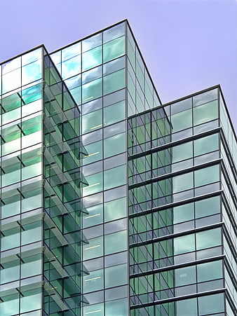Modern Glass Office Building Facade Architecture