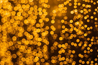 Golden Bokeh Lights Background
