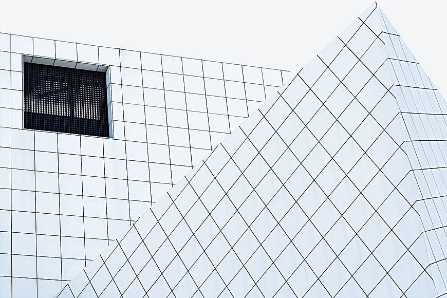 Modern Geometric Glass Building Architecture