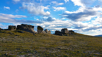 Rocky Mountain National Park Landscape with Blue Sky