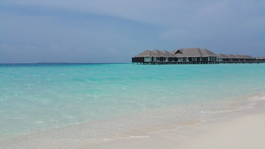 Overwater Bungalows on Turquoise Beach