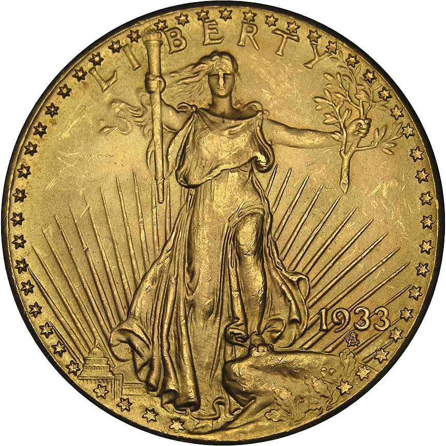 1933 Saint-Gaudens Double Eagle Gold Coin