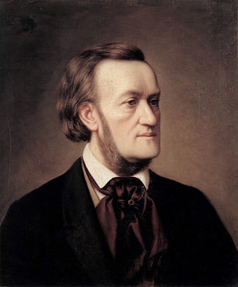 Oil Portrait of Richard Wagner in 19th Century Attire
