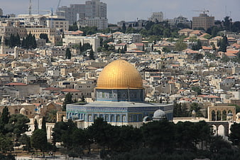 Dome of the Rock in Jerusalem Cityscape