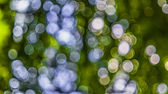 Abstract Green and Blue Bokeh Background