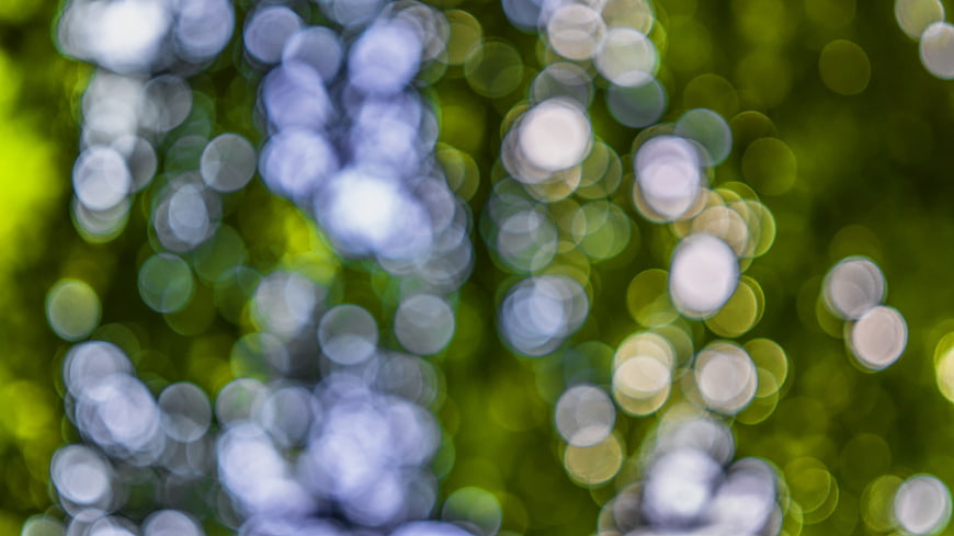 Abstract Green and Blue Bokeh Background