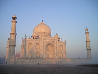 Taj Mahal in Morning Mist, Agra India
