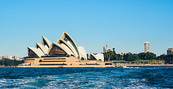 Sydney Opera House View from Harbor Water