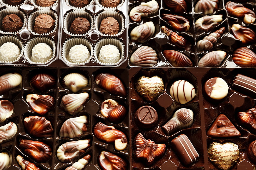 Assorted Gourmet Chocolates in Gift Boxes