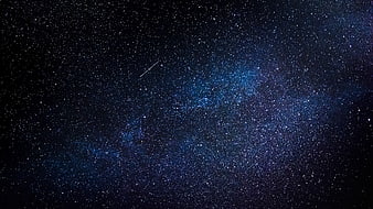 Stunning Night Sky with Milky Way and Shooting Star