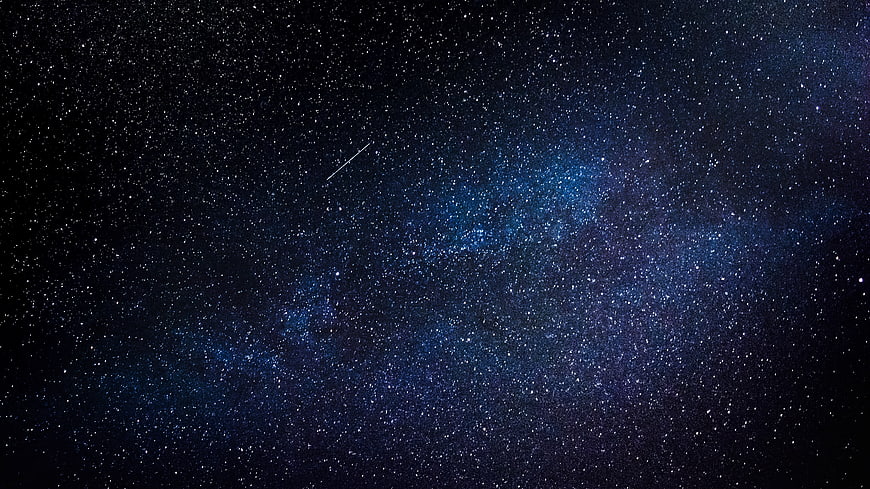 Stunning Night Sky with Milky Way and Shooting Star